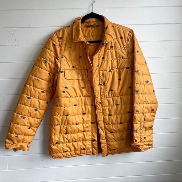 RARE The North Face WhoIsThis Yellow Eyeball Jacket L - Picture 2 of 8